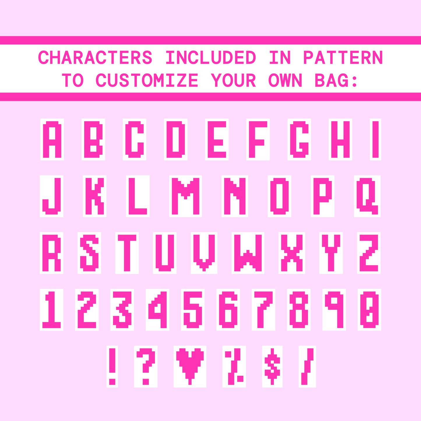 CROCHET PATTERN - FISH MARKET BAG