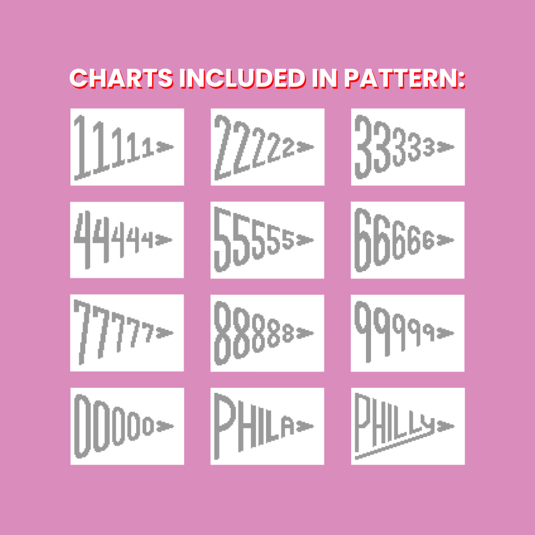CROCHET PATTERN - ANGEL NUMBERS PENNANT