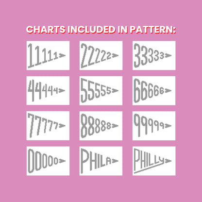 CROCHET PATTERN - ANGEL NUMBERS PENNANT