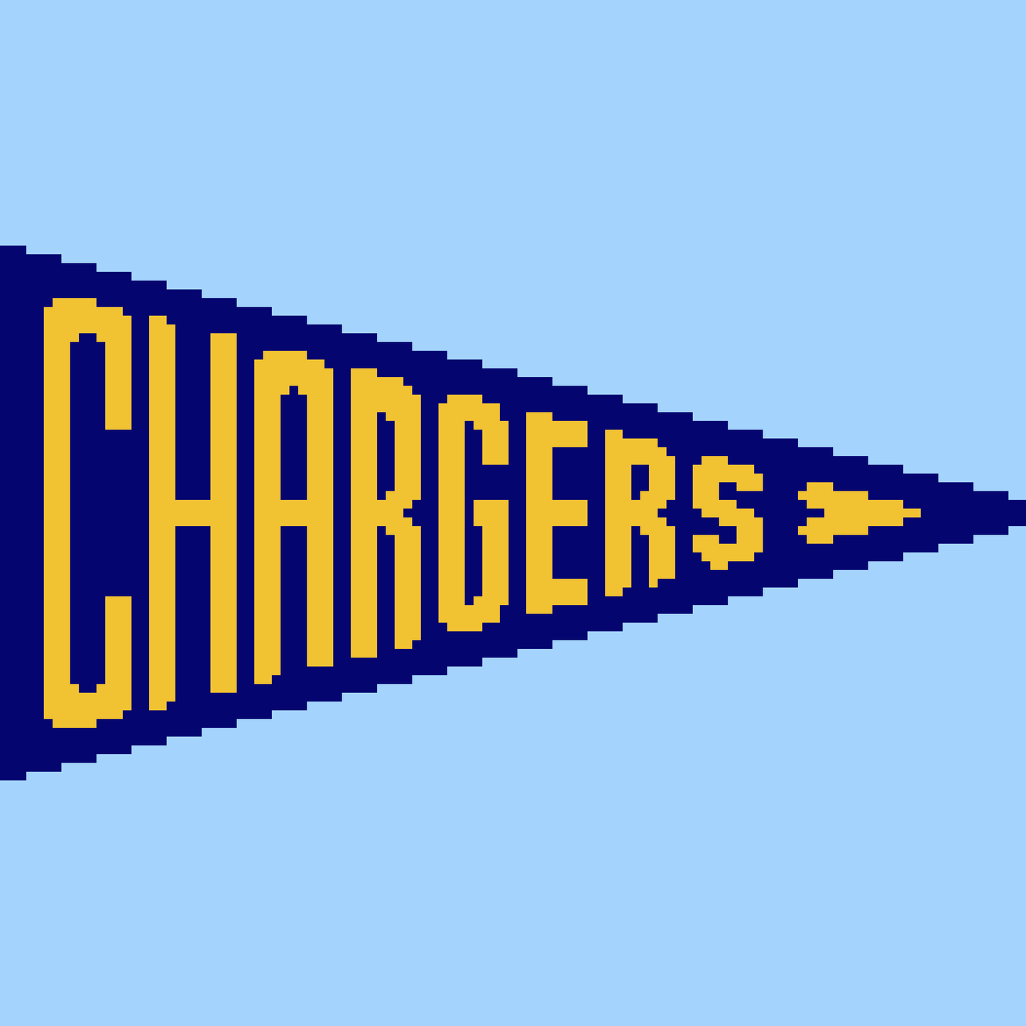 KNIT PATTERN - Custom Pennant Chart (Colorwork Chart Only)