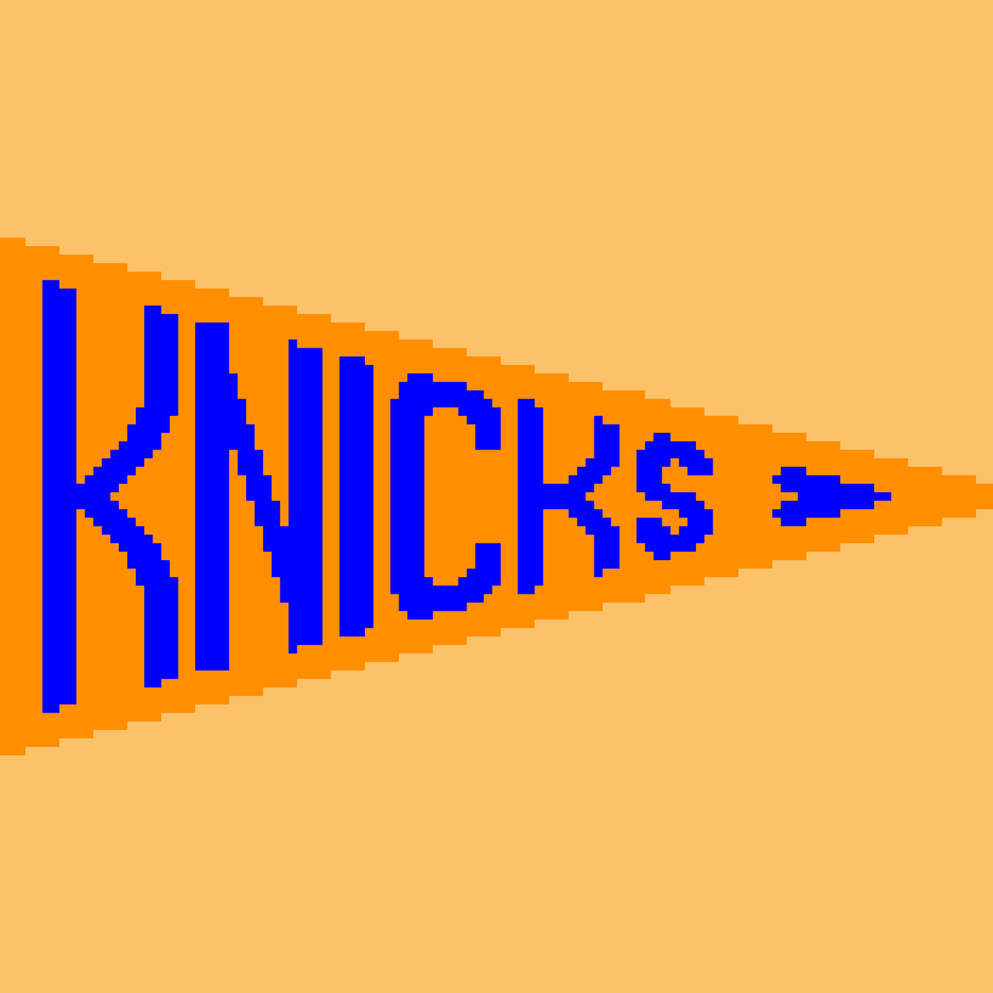 KNIT PATTERN - Custom Pennant Chart (Colorwork Chart Only)