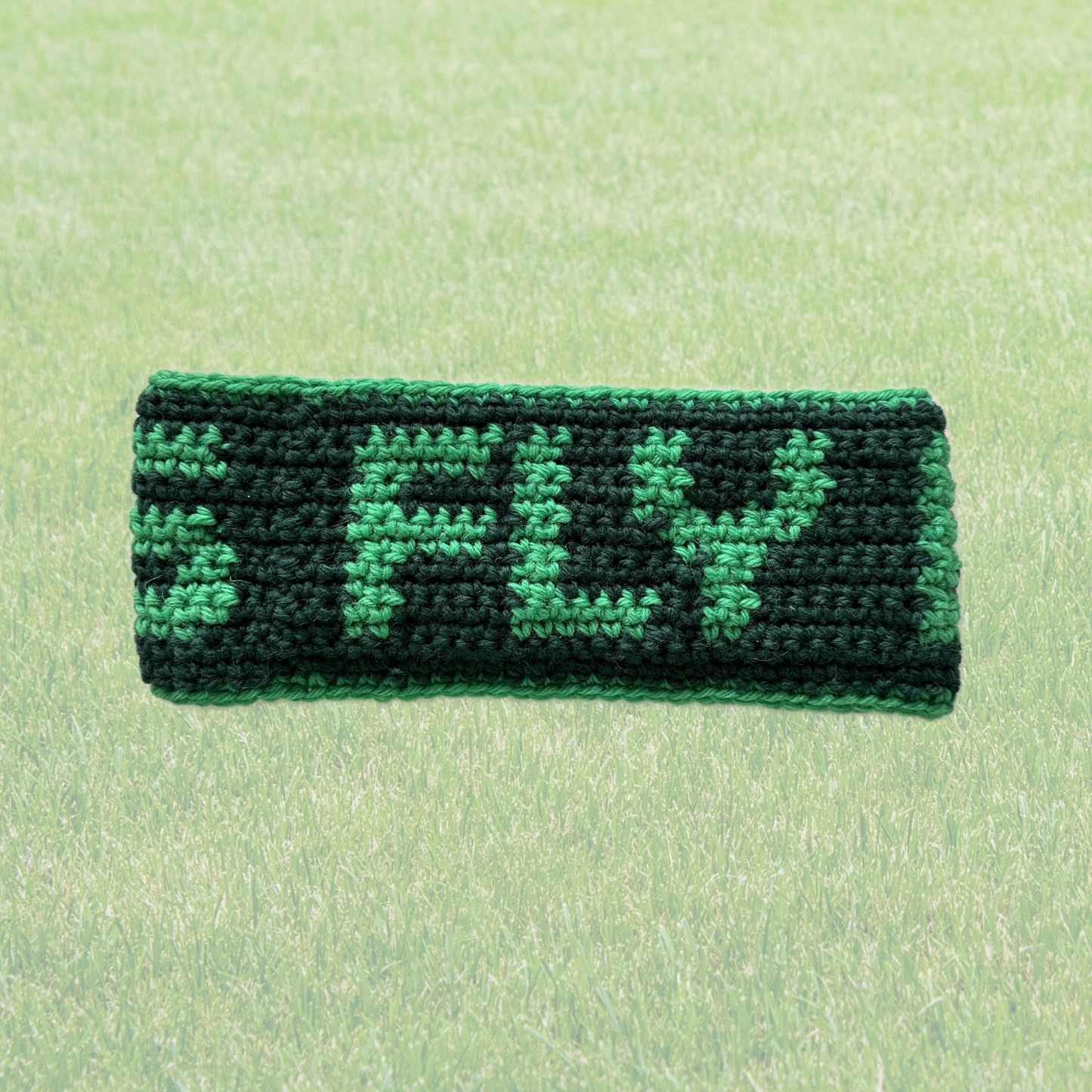 FLY EAGLES Crochet Headband - Kelly / Midnight