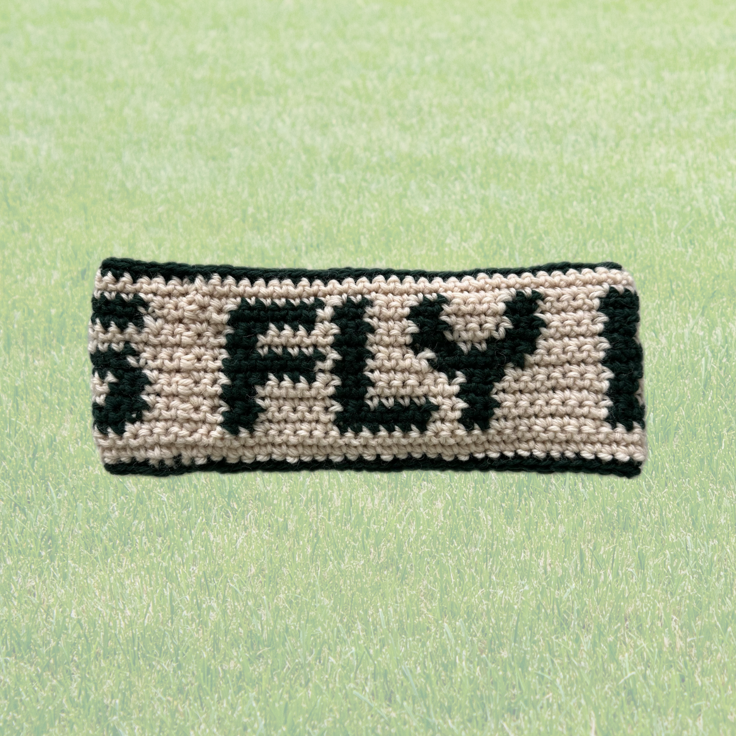 FLY EAGLES Crochet Headband - Midnight / White