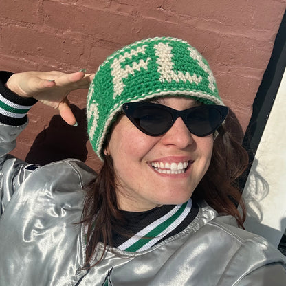 CROCHET PATTERN - FLY EAGLES Beanie and Headband